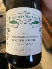 Veyder-Malberg -  Gruner Veltliner Weitenberg 2016 (750ml) (750ml)