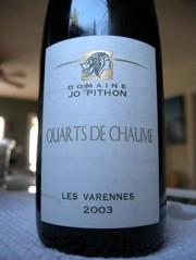 Domaine Jo Pithon -  Quarts De Chaume Les Varennes 2002 (375ml) (375ml)